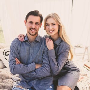 
                  
                    Světle modré košilové šaty Elisabetta
                  
                